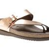Helen Bronze Leather Thong Sandal