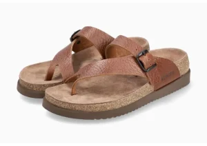 Helen Desert Brown Leather Thong Sandal