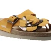 Helen Flower Yellow Ochre Thong Sandal