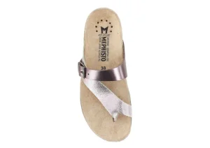 Helen Mix Old Pink Metallic Thong Sandal