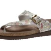 Helen Plus Wide Width Beige Pompei Thong Sandal