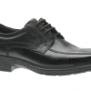 Helsinki Black Leather Lace-Up Dress Shoe