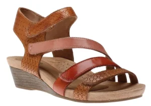 Hollywood 4-Strap Tan Sandal