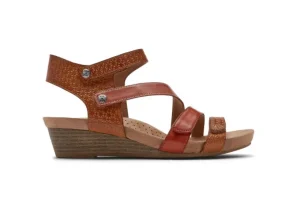Hollywood 4-Strap Tan Sandal