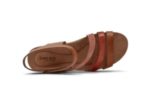 Hollywood 4-Strap Tan Sandal