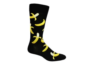 Hotsox Men's Banana Peels Crew Socks