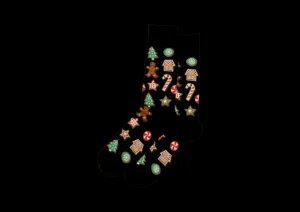Hotsox Men's Christmas Cookies Crew Socks