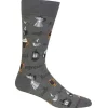 Hotsox Men's Coffee Crew Socks