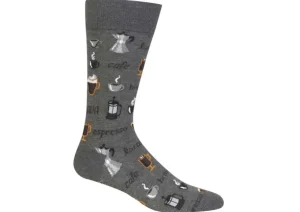 Hotsox Men's Coffee Crew Socks