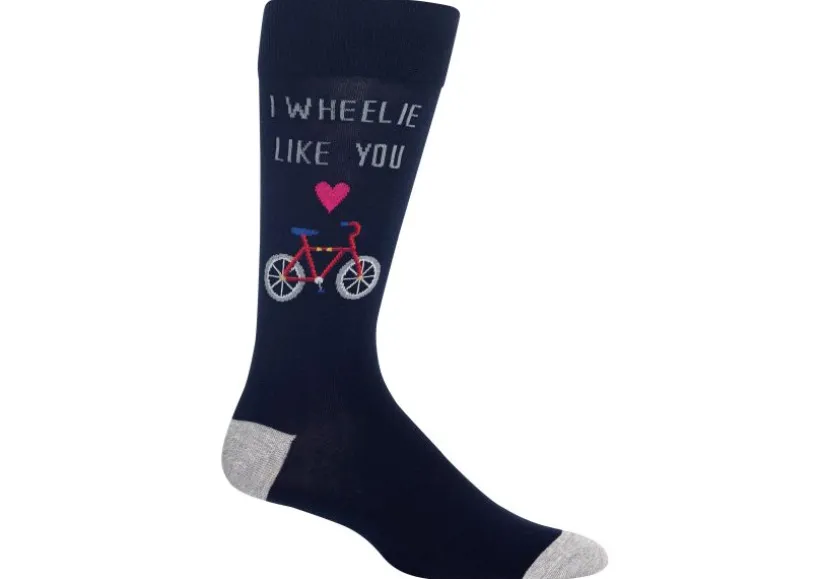 hotsox_mens_i_wheelie_lik_0.webp Hotsox Men's I Wheelie Like You Crew Socks