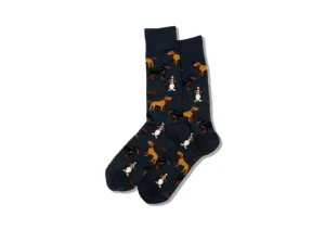 Hotsox Men's Multi Dogs Crew Socks