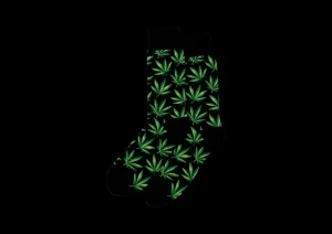 Hotsox Men's Weed Crew Socks