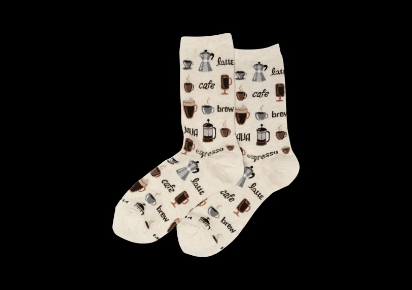 hotsox_womens_coffee_crew_0.webp Hotsox Women's Coffee Crew Socks
