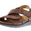 Huggy Teddy Brown Cross Strap Sandal