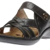 Ibiza 99 Black Leather Slide Sandal