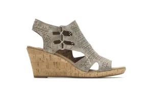 Janna Metallic Wedge Sandal