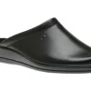 Jerry Black Leather Slipper