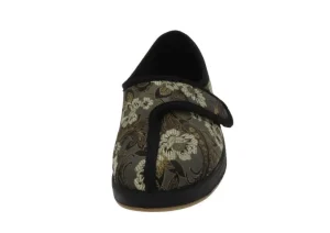 Jewel Printed Flower Slipper