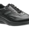 Journey Black Leather Lace-Up Walking Shoe
