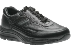 Journey Black Leather Lace-Up Walking Shoe