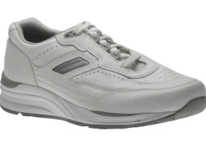 Journey White Leather Lace-Up Walking Shoe