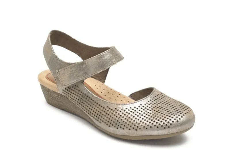 judson_metallic_perforate_0.webp Judson Metallic Perforated Leather Wedge Sandal