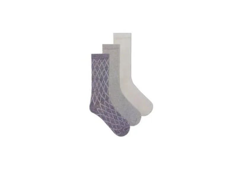 k_bell_grey_diamond_textu_0.webp K. Bell Grey Diamond Texture Crew Socks (3 Pair Pack)