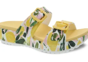Kandi Lemons Yellow EVA Double Strap Slide Sandal