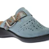 Korsika 345 Light Blue Nubuck Leather Clog