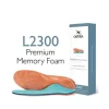L2300 Men's Premium Memory Foam Orthotics - Insole for Extra Comfort