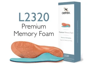 L2320 Men's Premium Memory Foam Posted Orthotics