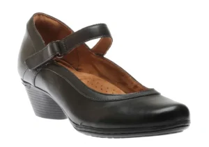 Laurel Black Leather Mary Jane