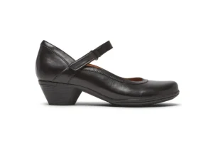 Laurel Black Leather Mary Jane