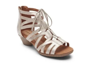 Laurel Metallic Caged Sandal