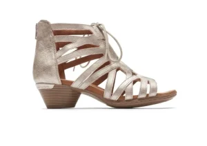Laurel Metallic Caged Sandal