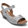Laurel Metallic Perforated Sandal