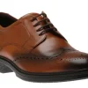 Lisbon Amber Brown Leather Brogue Dress Shoe