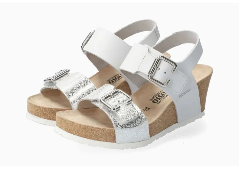 lissandra_white_silver_pr_2.webp Lissandra White Silver Print Wedge Sandal