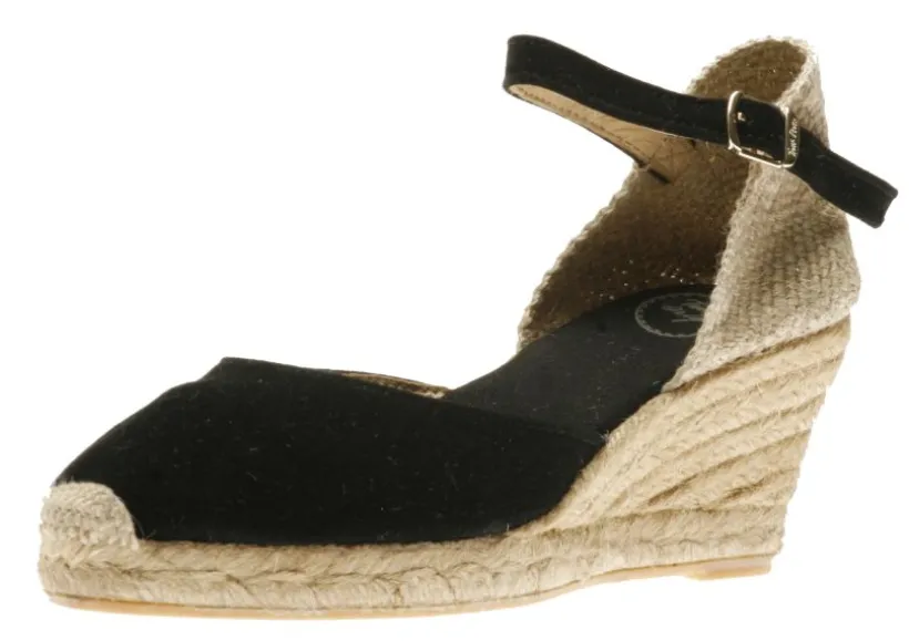 lloret_black_suede_espadr_0.webp Lloret Black Suede Espadrille Wedge Sandal