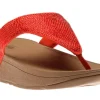 Lottie Shimmer Crystal Passion Red Thong Sandal