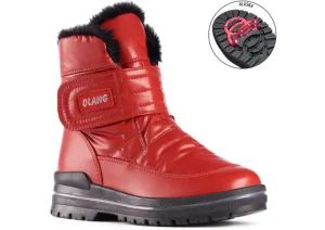 Luna Velcro Rosso Winter Boot