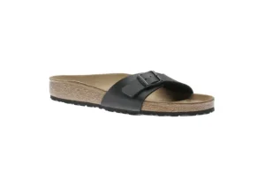 Madrid Birko-Flor Black Slide Sandal