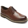 Marshall Dark Brown Leather Plain Toe Oxford Dress Shoe