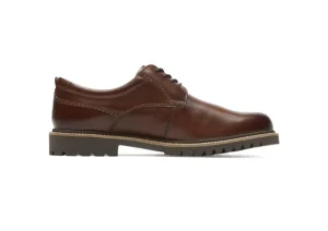 Marshall Dark Brown Leather Plain Toe Oxford Dress Shoe