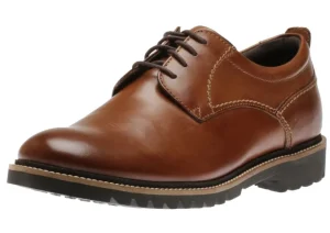 Marshall Dark Brown Leather Plain Toe Oxford Dress Shoe