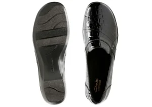 May Marigold Black Croco Slip-On Loafer