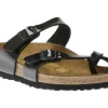 Mayari Birko-Flor Black Patent Sandal
