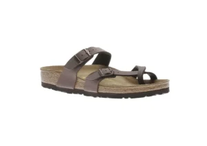 Mayari Birko-Flor Nubuck Mocha Brown Sandal