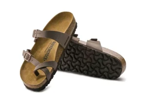 Mayari Birko-Flor Nubuck Mocha Brown Sandal