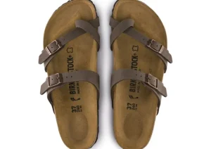 Mayari Birko-Flor Nubuck Mocha Brown Sandal